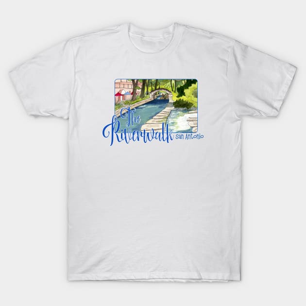 The Riverwalk, San Antonio Texas T-Shirt by MMcBuck